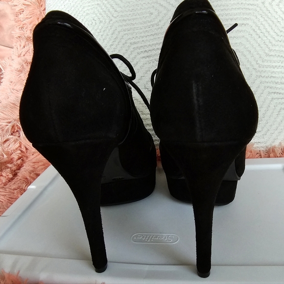 New!Gianni Bini Platform Lace up Heels(Suede/Leather) - Picture 3 of 6